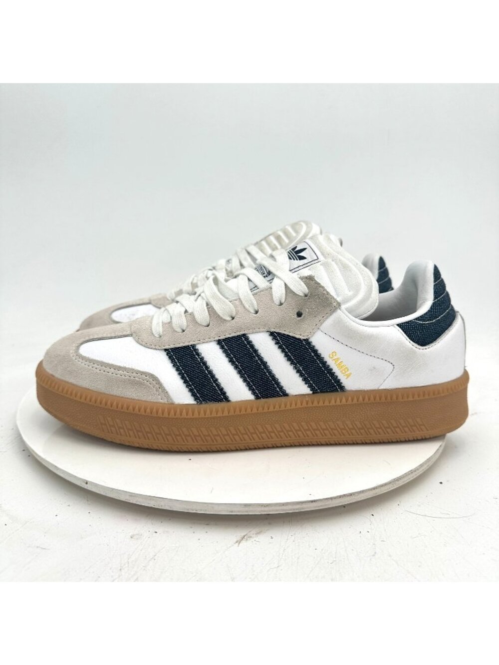 Adidas Originals Samba Xlg Men Size 10 JQ7440 White Night Denim Training Shoes